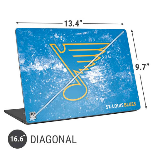 NHL St. Louis Blues Iced Universal Laptop 16.6in (13.4 x 9.7in) Skin